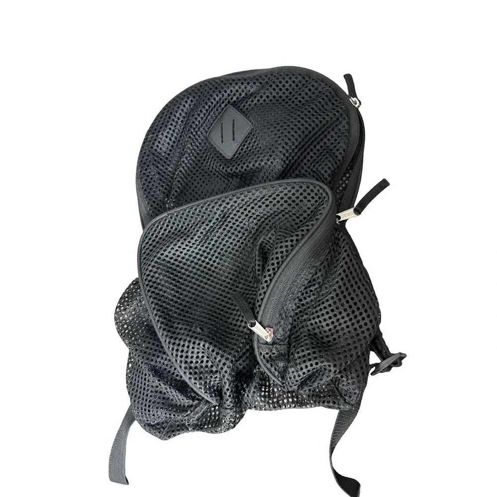 EASTSPORT Black Mesh BackPack 2 Component Zipper‎ Tops Student y2k